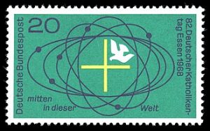 Briefmarke vom Essener Katholikentag 1968